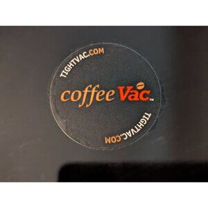 Coffeevac Black Airtight Coffee Container 1Lb/500G - Tightvac Seal
